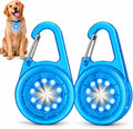 Dog Lights for Night Walking, 6 Modes IP68 Waterproof Dog Collar Lights Clip On, High Capacity Rechargeable Pet Accessories for Climbing, Running, Camping, 2 Packs