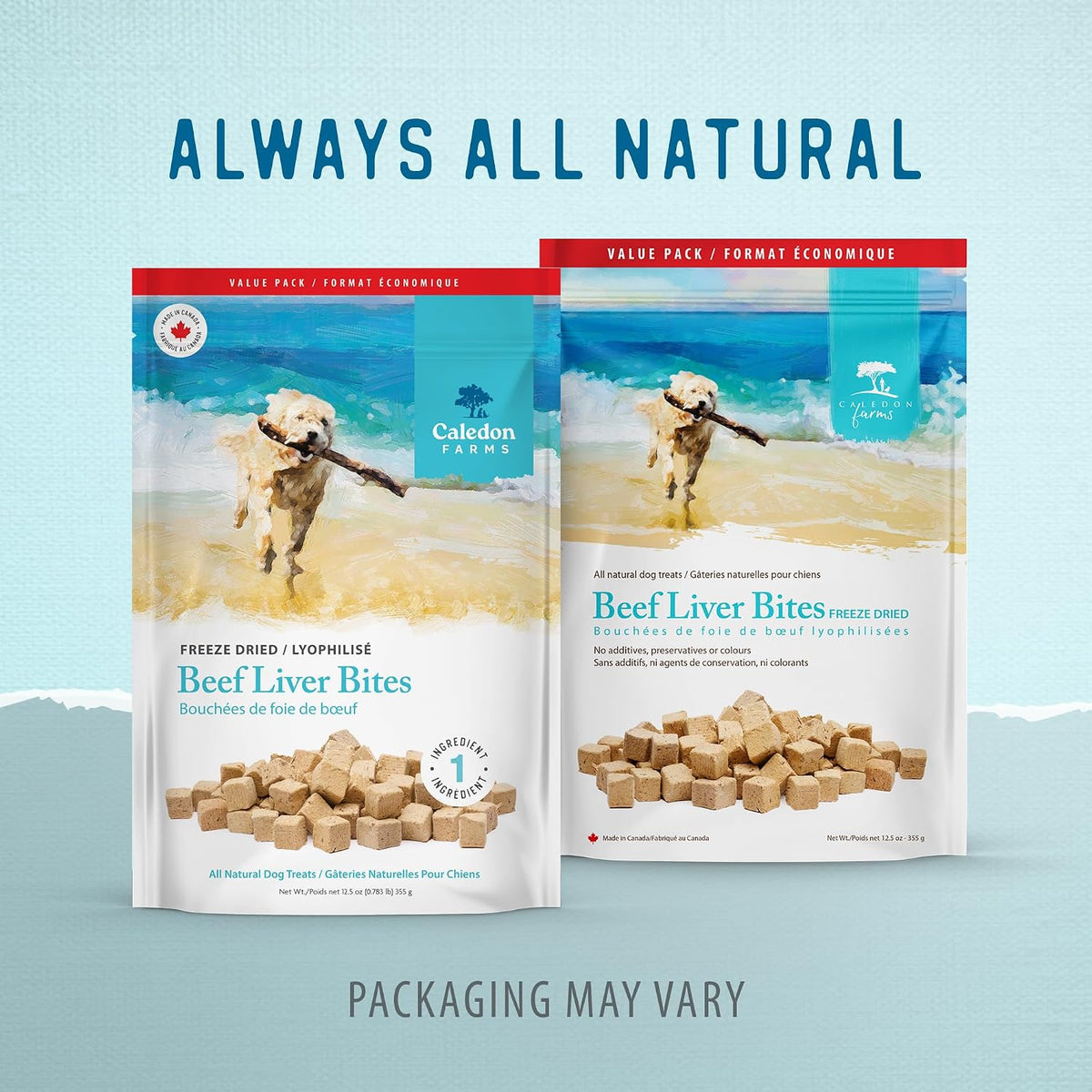 , Value Pack Freeze Dried Beef Liver Bites, 355 G, Dog Treats