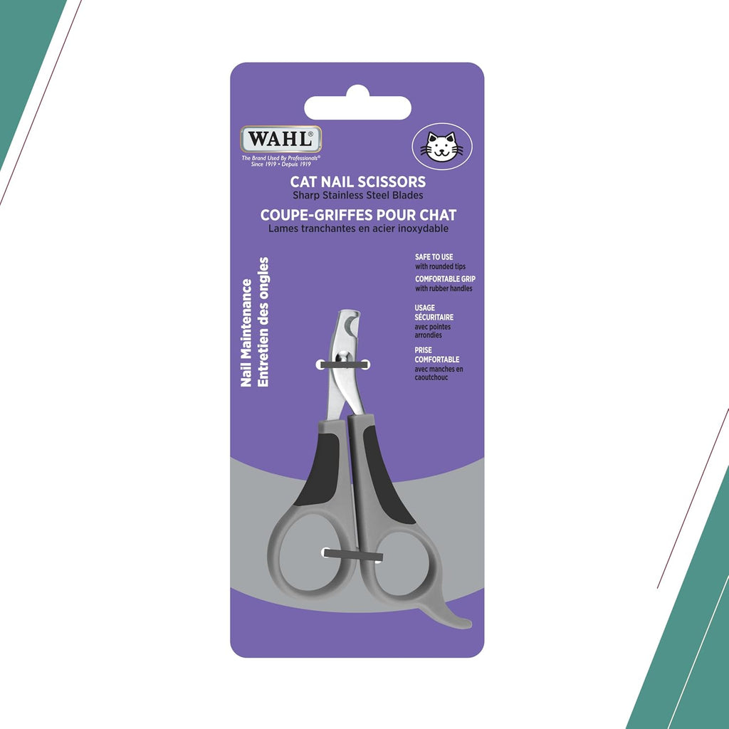 Canada Cat Nail Scissors, Sharp Stainless-Steel Blades, Safe to Use with Rounded Tips, Comfortable Grip with Rubber Handles, Great for Cats for Nail Maintenance - Model 58520
