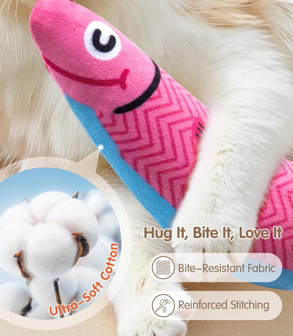 Cat Toys with [5000 Mg A+Natural Catnip & Silvervine] Kicker Fun