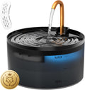 Cat Water Fountain with 1-Pack Filters, Copper Faucet Cat Bowl