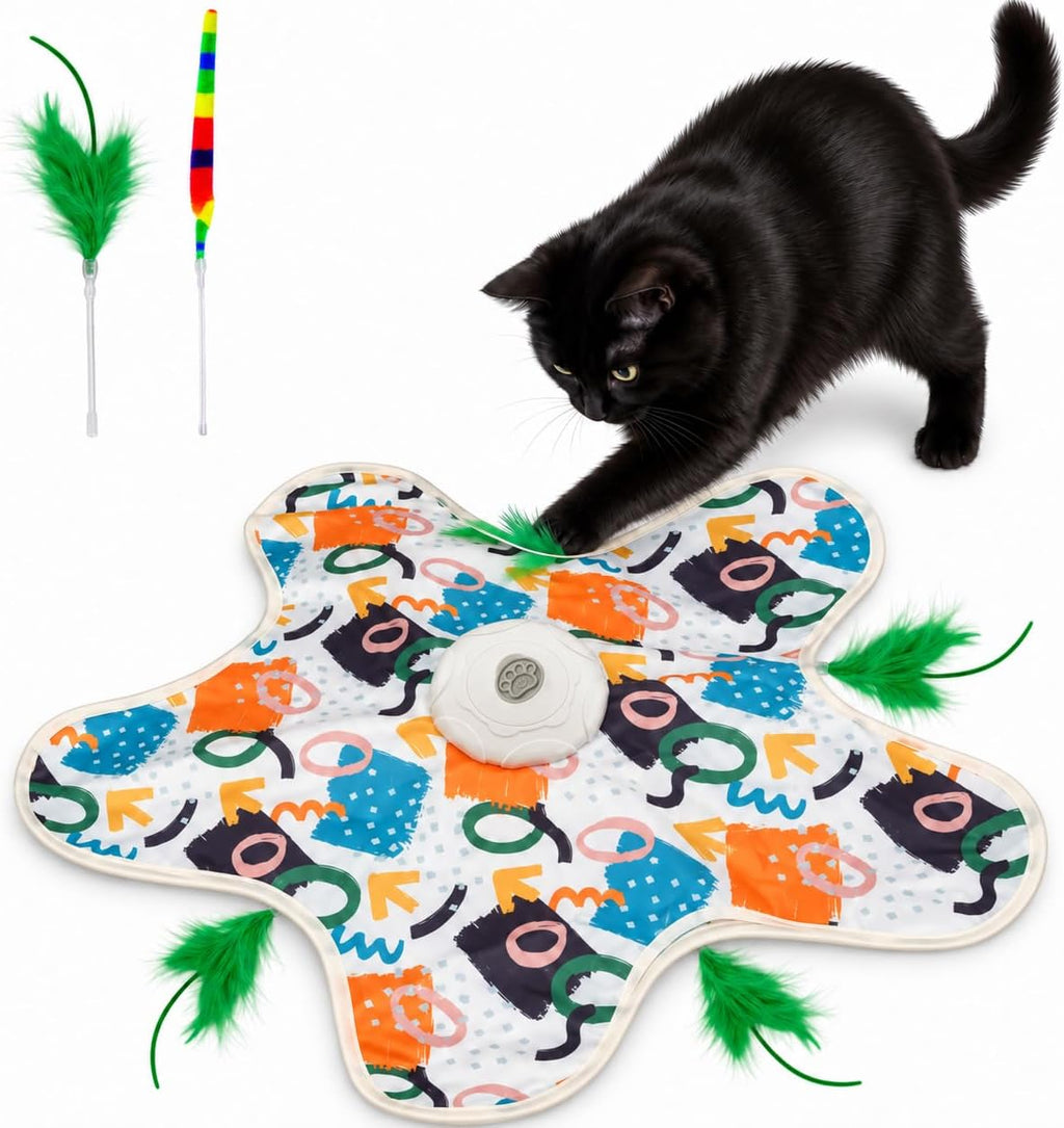 Hide and Seek Interactive Cat Toys, 3-Mode Touch Activated for Indoor Cats