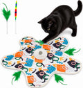 Hide and Seek Interactive Cat Toys, 3-Mode Touch Activated for Indoor Cats