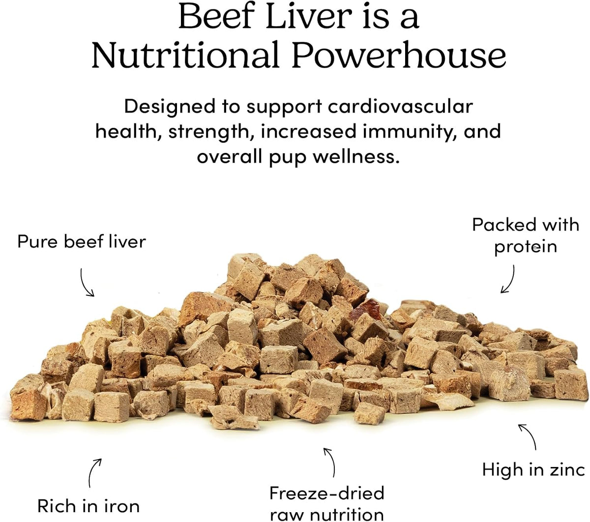 Crumps' Naturals Mini Trainers Freeze Dried Beef Liver (1 Pack),, 1.9OZ/ 55G