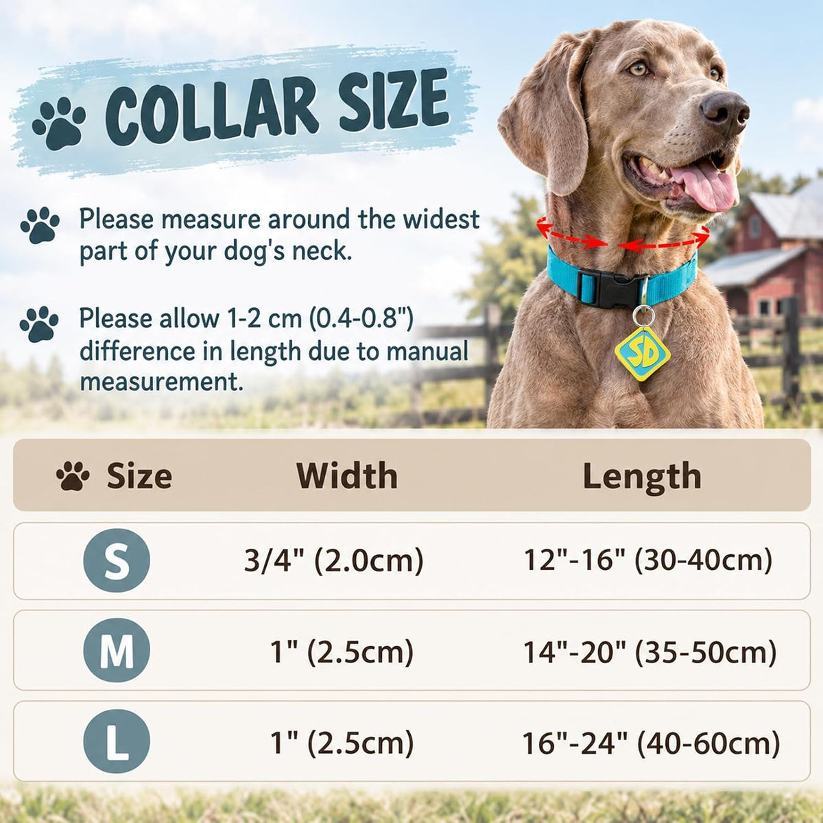 Dog Halloween Costume, Dog Tag with Nylon Adjustable Collar for Dogs - L