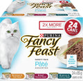 Wet Cat Food, Pate Assorted Variety Pack 3 Flavours - 85 G Can (24 Pack)