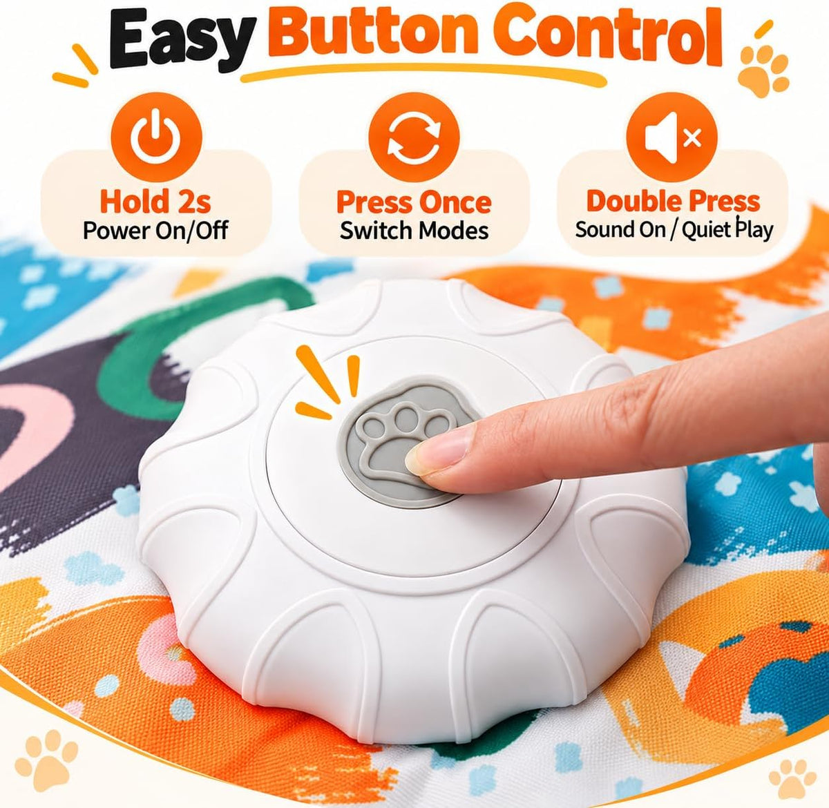 Hide and Seek Interactive Cat Toys, 3-Mode Touch Activated for Indoor Cats