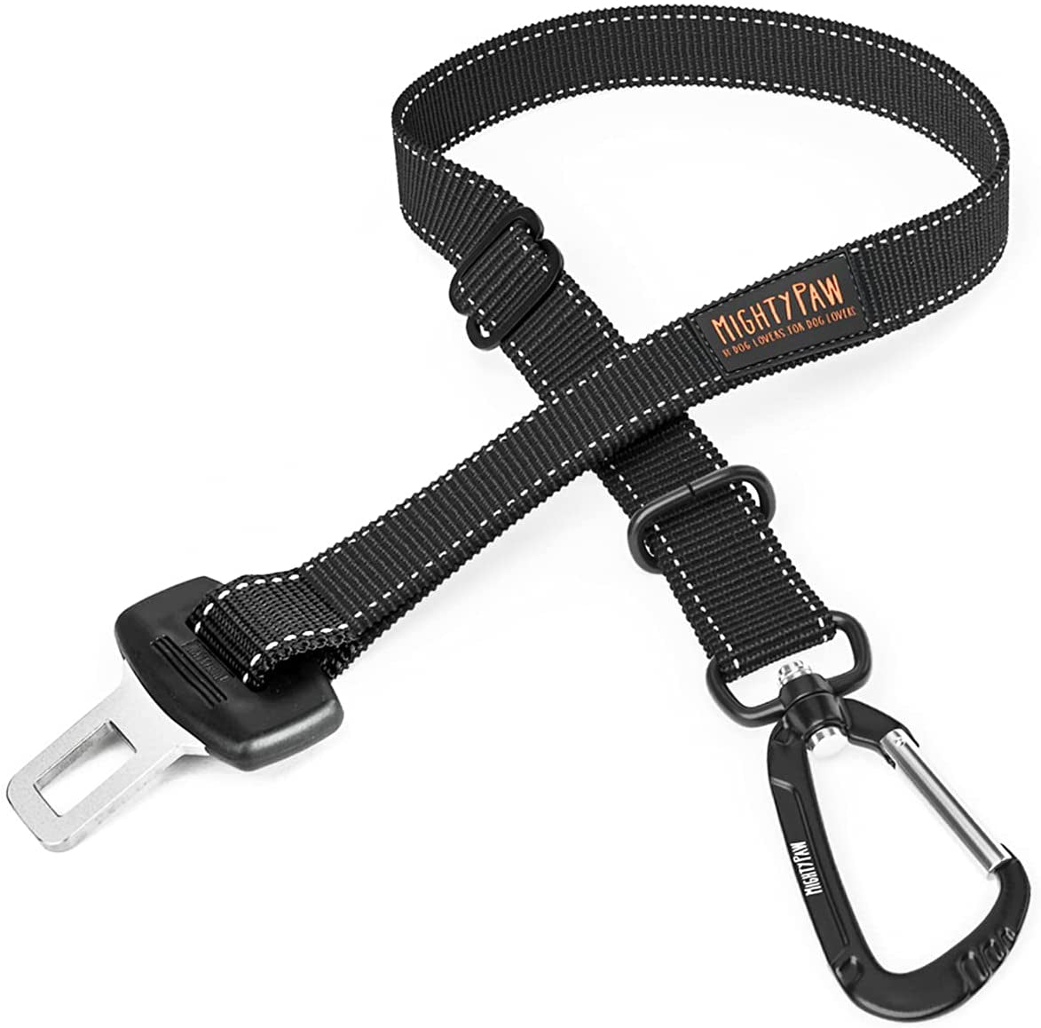 Dog Seat Belt | Pet Safety Belt, Created with Human Seatbelt Material. All-Metal Hardware with Adjustable Length Strap. Exceeds Dog Safety Standards. Keep Your Dog Secure in the Car