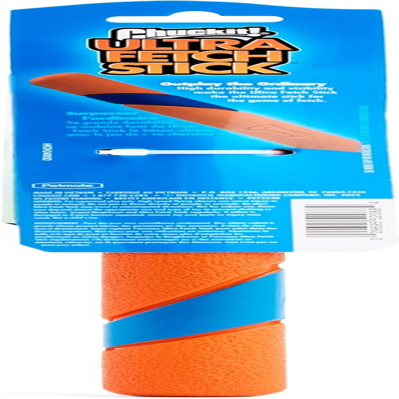 Interactive Dog Toy Ultra Fetch Stick - 12 Inch Outdoor Dog Toy for All Breed Sizes