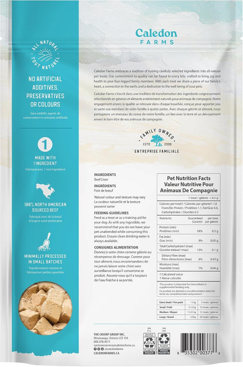 , Value Pack Freeze Dried Beef Liver Bites, 355 G, Dog Treats