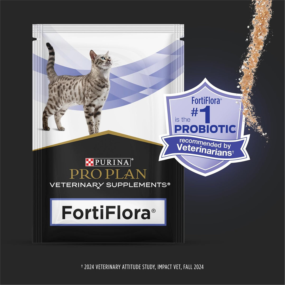 Purina Pro Plan Veterinary Supplements Fortiflora Powdered Cat Probiotics - 30 G Sachets (Pack of 30)