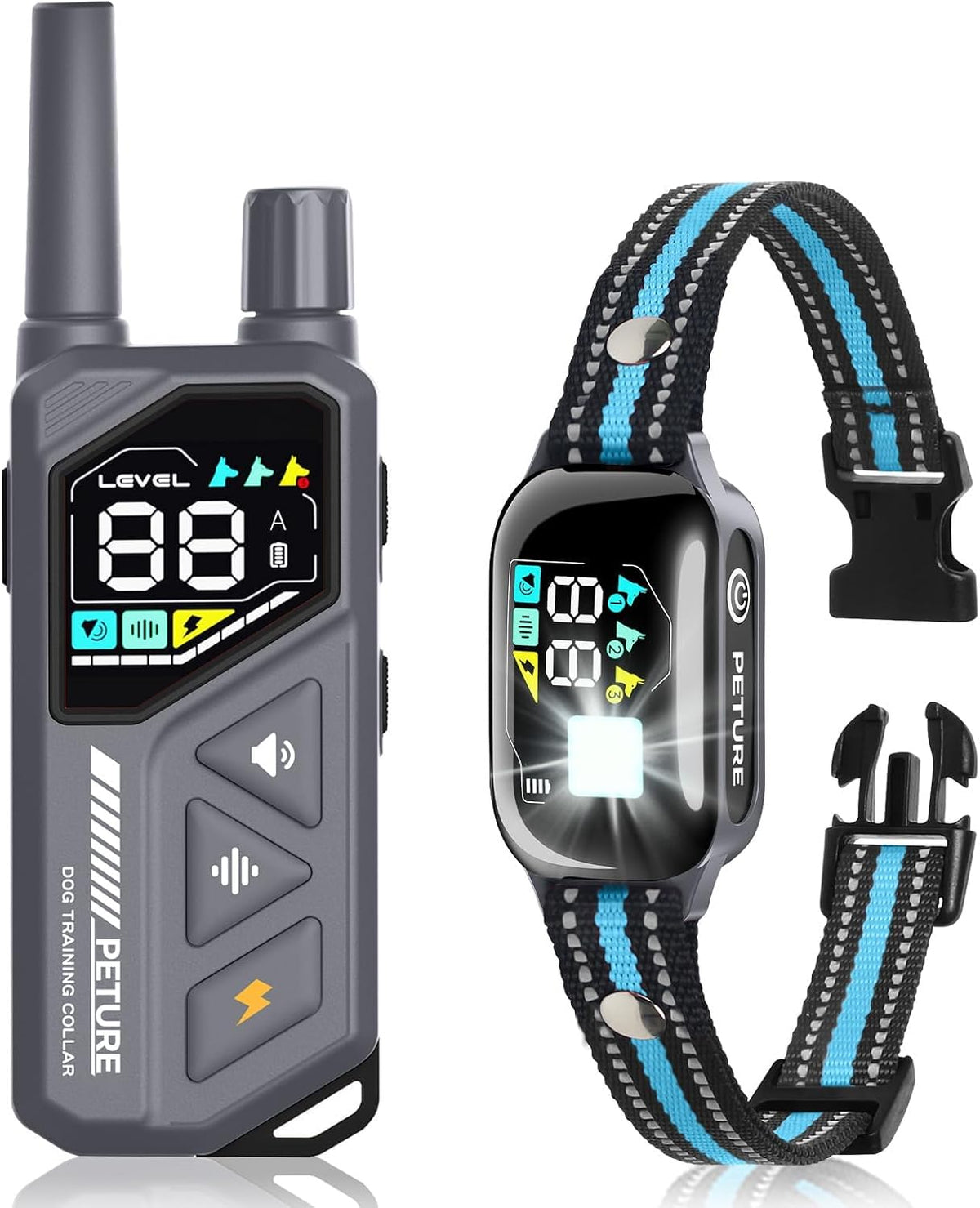 2-In-1 Dog Shock & Bark Collar Combo, New Updated Automatic Bark Collar