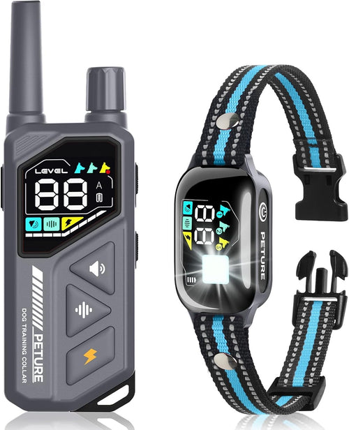 2-In-1 Dog Shock & Bark Collar Combo, New Updated Automatic Bark Collar