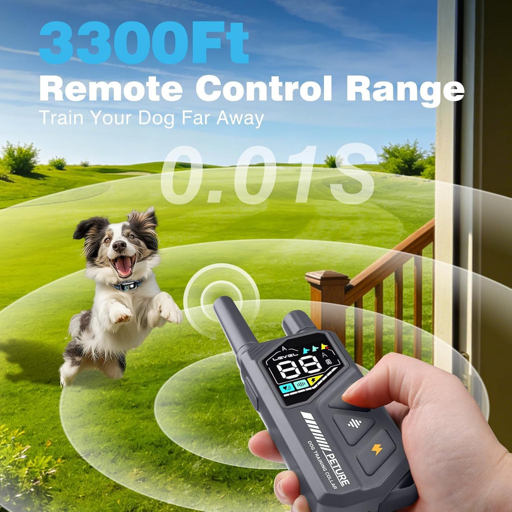 2-In-1 Dog Shock & Bark Collar Combo, New Updated Automatic Bark Collar
