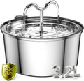 Stainless Steel Cat Water Fountain, 108Oz/3.2L Cat Fountain
