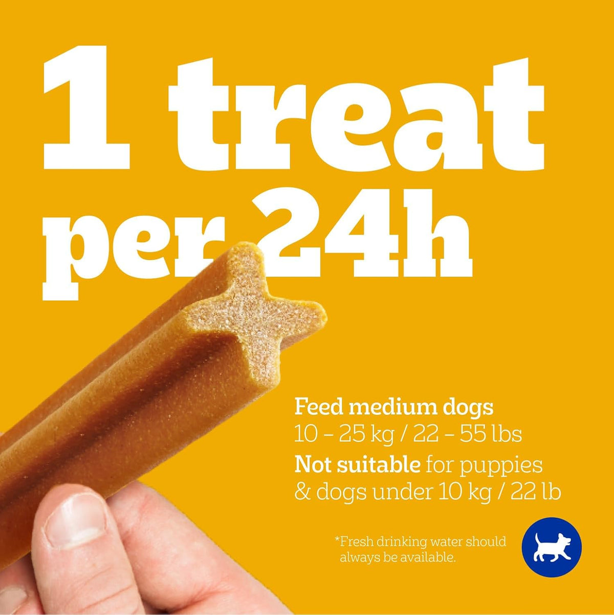 DENTASTIX Medium Dog Dental Treats Original, 40 Sticks 972G