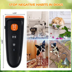 Anti Barking Device Ultrasonic Dog Bark Deterrent LED Flash+Sound Wave Drive Dog Barking Deterrent Dog Barking Control Devices Ultrasonic Bark Control Training &Behavior Aids for Dogs