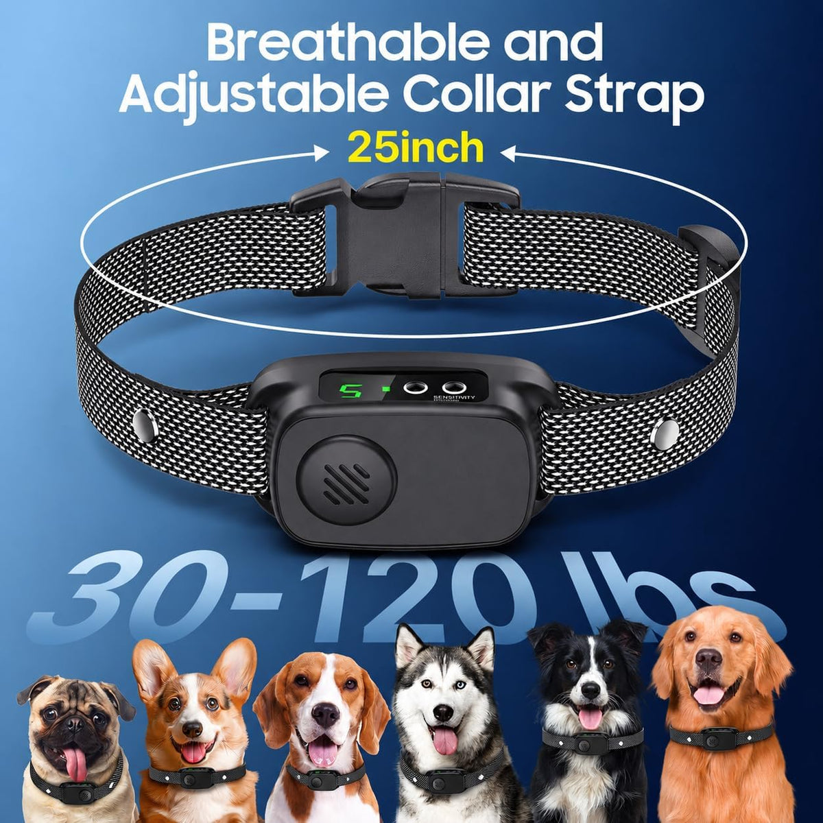 Bark Collar, Dog Bark Collar for Large Medium Dog