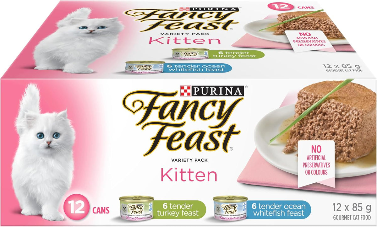 Wet Kitten Food Variety Pack 2 Flavours - 85 G (12 Pack)