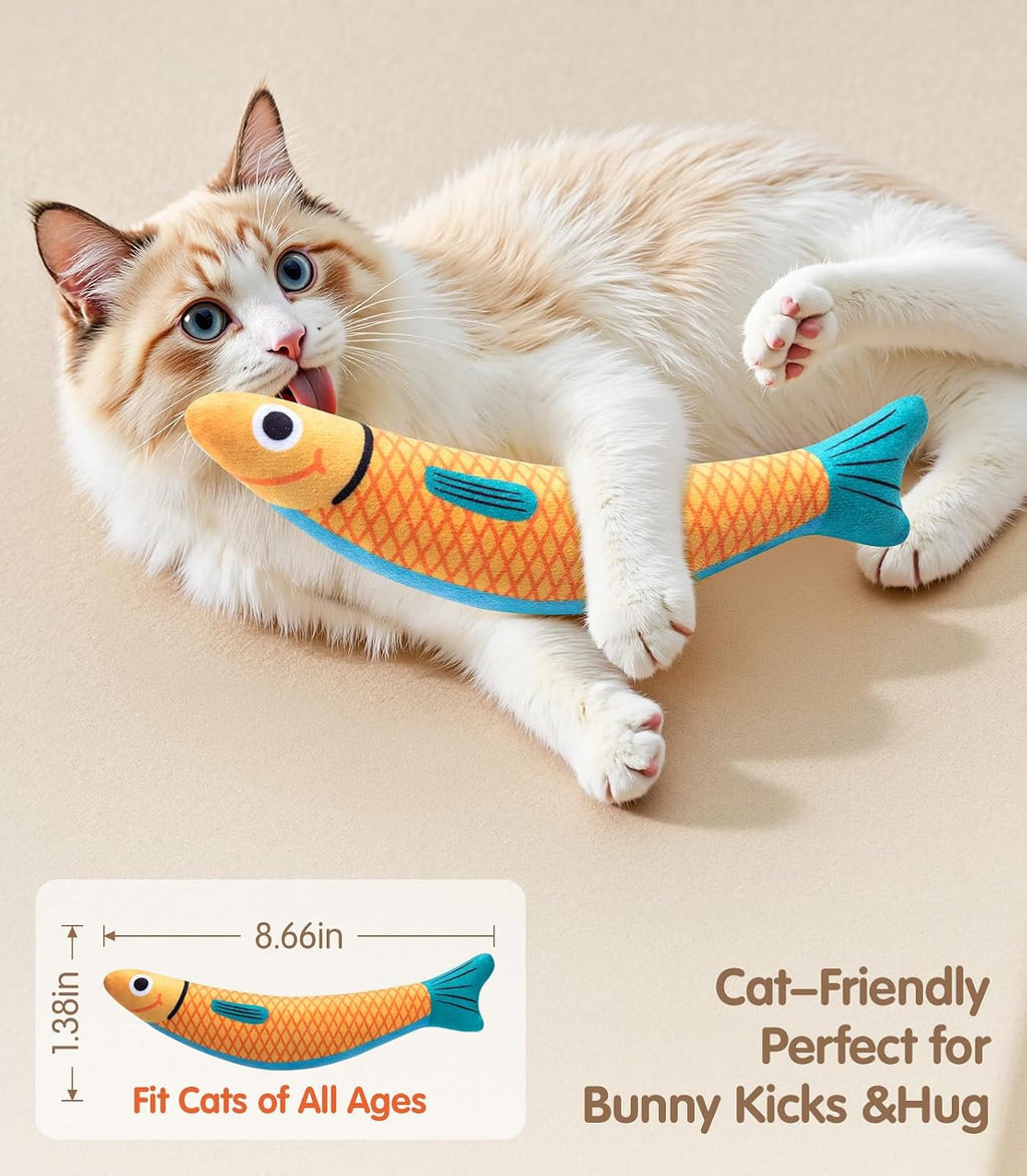 Cat Toys with [5000 Mg A+Natural Catnip & Silvervine] Kicker Fun