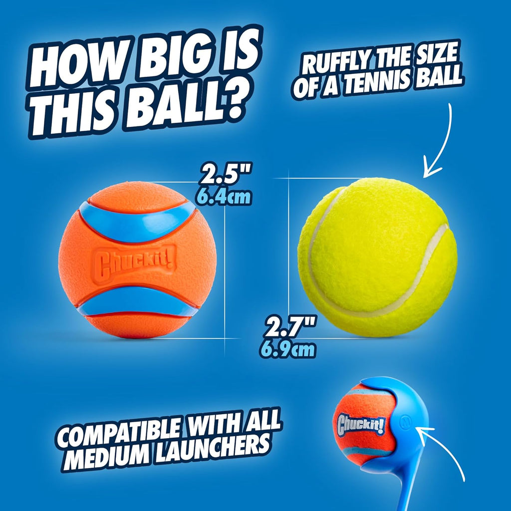Ultra Ball, Medium (2.5 Inch), 2 Count
