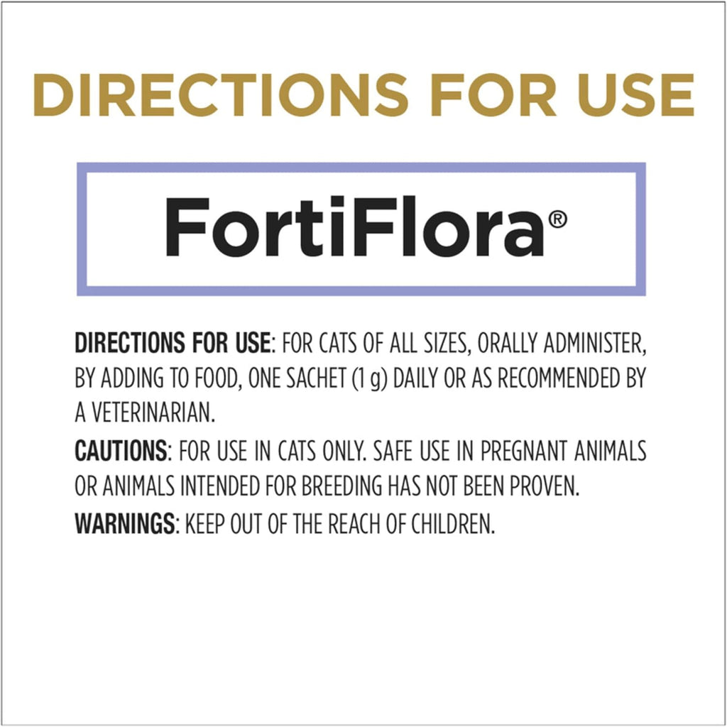 Purina Pro Plan Veterinary Supplements Fortiflora Powdered Cat Probiotics - 30 G Sachets (Pack of 30)