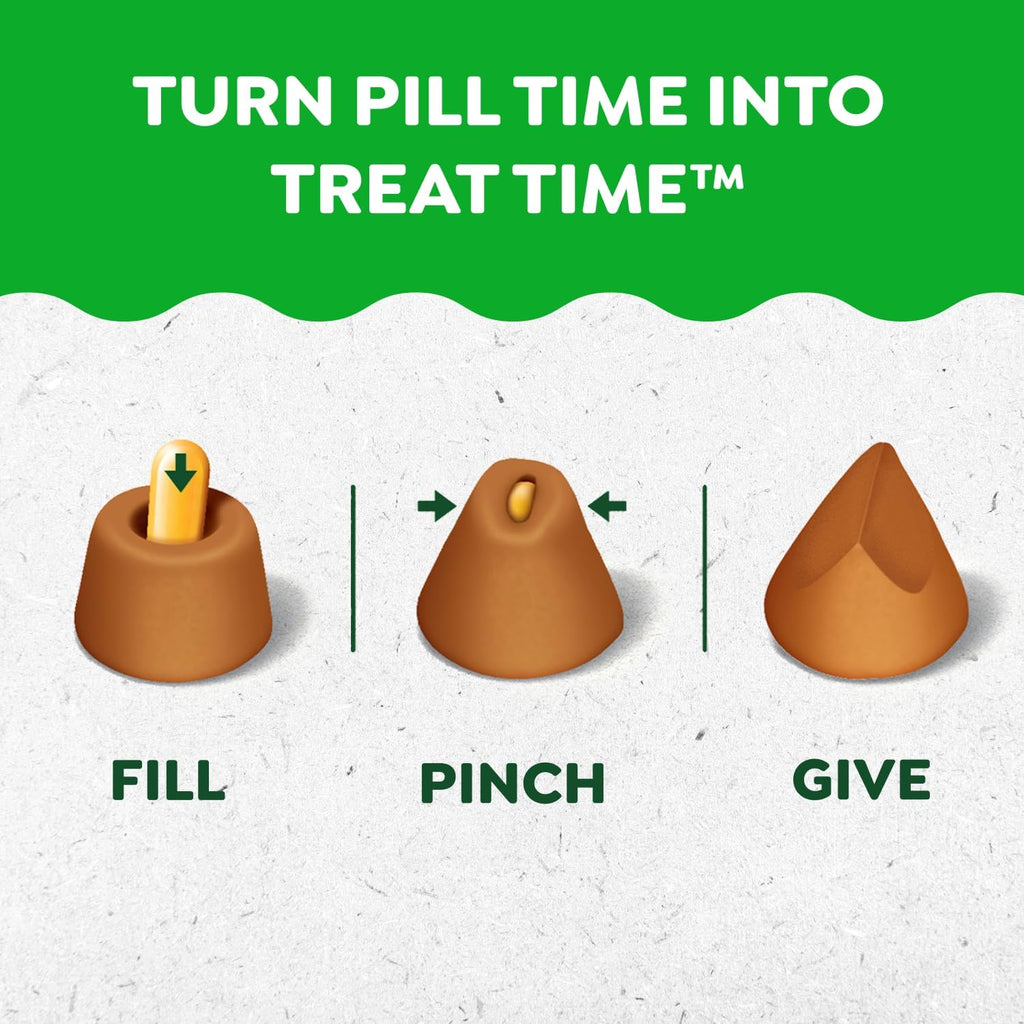 PILL POCKETS Dog Treats Capsule Size Chicken Flavour 30 Count, 90G