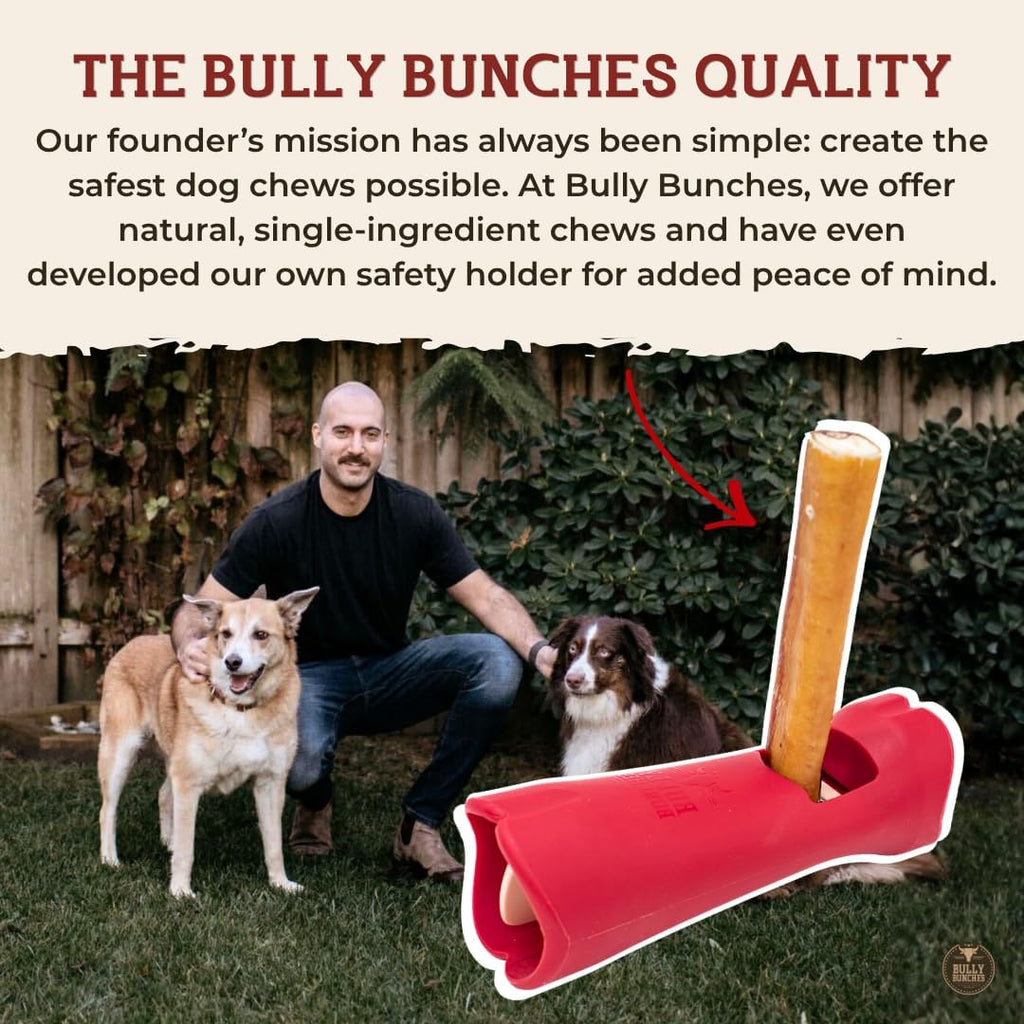 Premium (6" Standard - 5 Pack) Odour-Free, Consistently Sized Bully Sticks for Small & Medium Dogs & Puppies, Long-Lasting Oral Care Chews, All-Natural Single-Ingredient Beef, No Rawhide