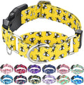 Martingale Dog Collar with Buckle Yellow Bee Dog Collar Adjustable Cute Design Patterns (Bee, Large)