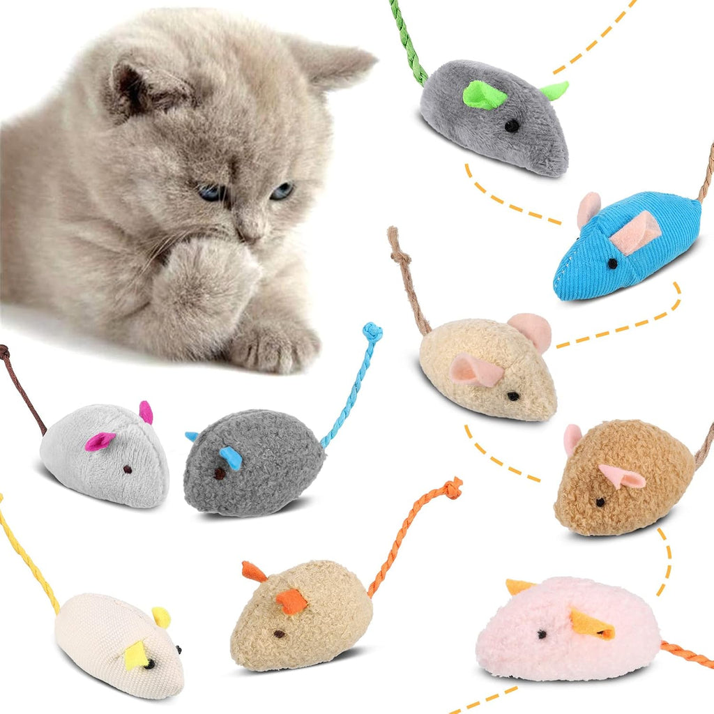 9 Pcs Cat Mouse Toys, Catnip Cat Toys