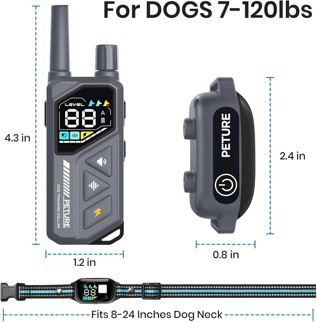 2-In-1 Dog Shock & Bark Collar Combo, New Updated Automatic Bark Collar
