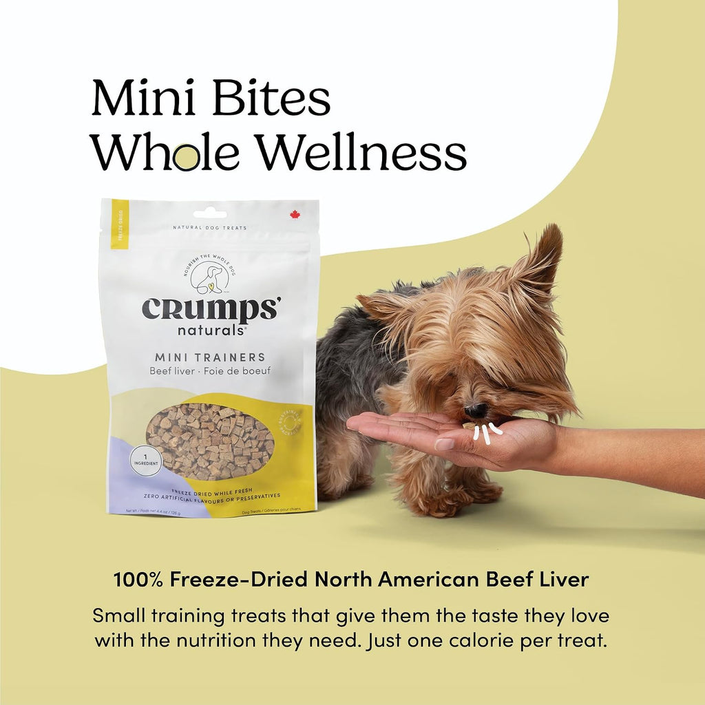 Crumps' Naturals Mini Trainers Freeze Dried Beef Liver (1 Pack),, 1.9OZ/ 55G