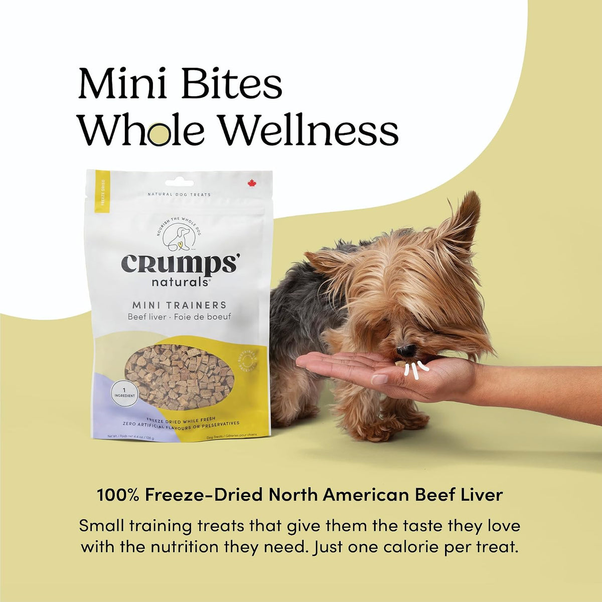 Crumps' Naturals Mini Trainers Freeze Dried Beef Liver (1 Pack),, 1.9OZ/ 55G