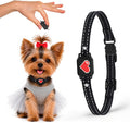 Bark Collar for Small Dogs 5-15 Lbs with Magnetic Charging – No Shock, 3 Beep & Vibration Modes, 5 Sensitivity Levels – Humane Stop Anti-Barking Device – Dog Training Bark Collar (Black/Red Heart)