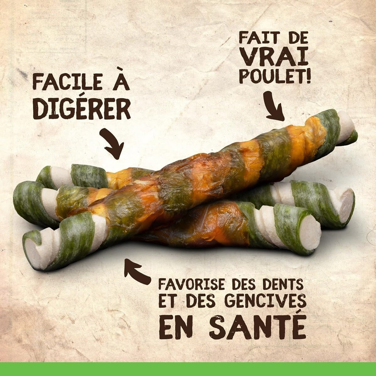 Zoe Better than Rawhide Twists for Dogs, BBQ Chicken, 12 Pack (5.2 Oz)