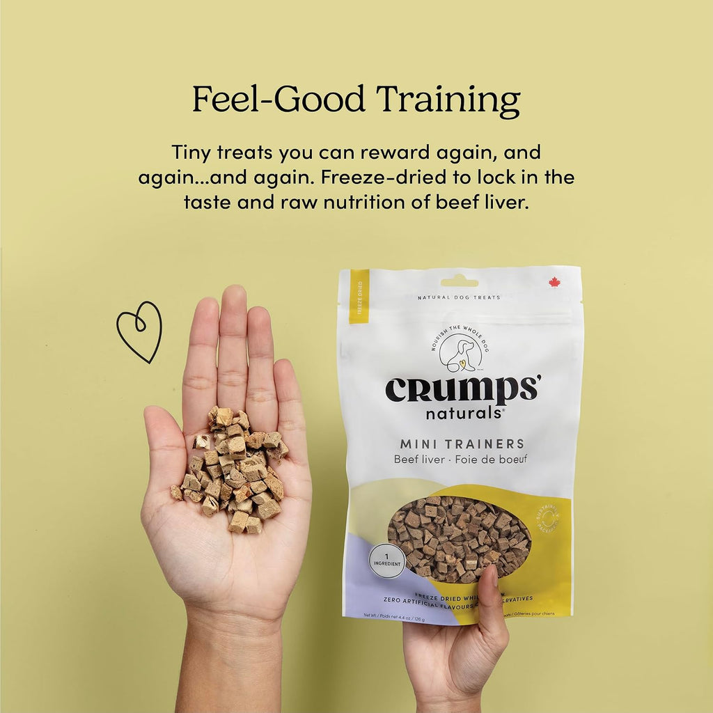 Crumps' Naturals Mini Trainers Freeze Dried Beef Liver (1 Pack),, 1.9OZ/ 55G