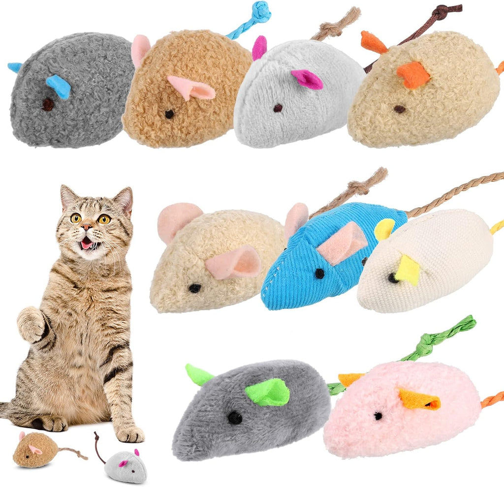 9 Pcs Cat Mouse Toys, Catnip Cat Toys