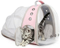 Expandable Cat Backpack, Space Capsule Bubble Transparent Clear Pet Carrier for Small Dog, Pet Carrying Hiking Traveling Backpack