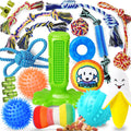 23-Pack Dog Toys, Puppy Teething Toys with Rope Toys & Treat Ball