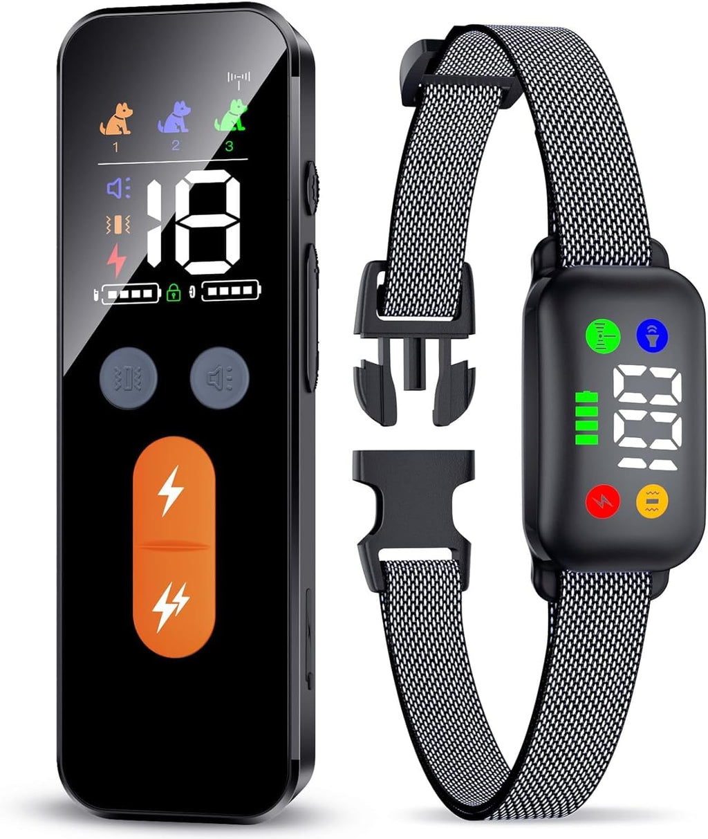 Dog Training Collar with Remote, Shock Collar for Large Medium Breed