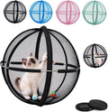 Giant Cat Hamster Ball for Outside,27" 360 Panoramic Rolling Cat Playpen