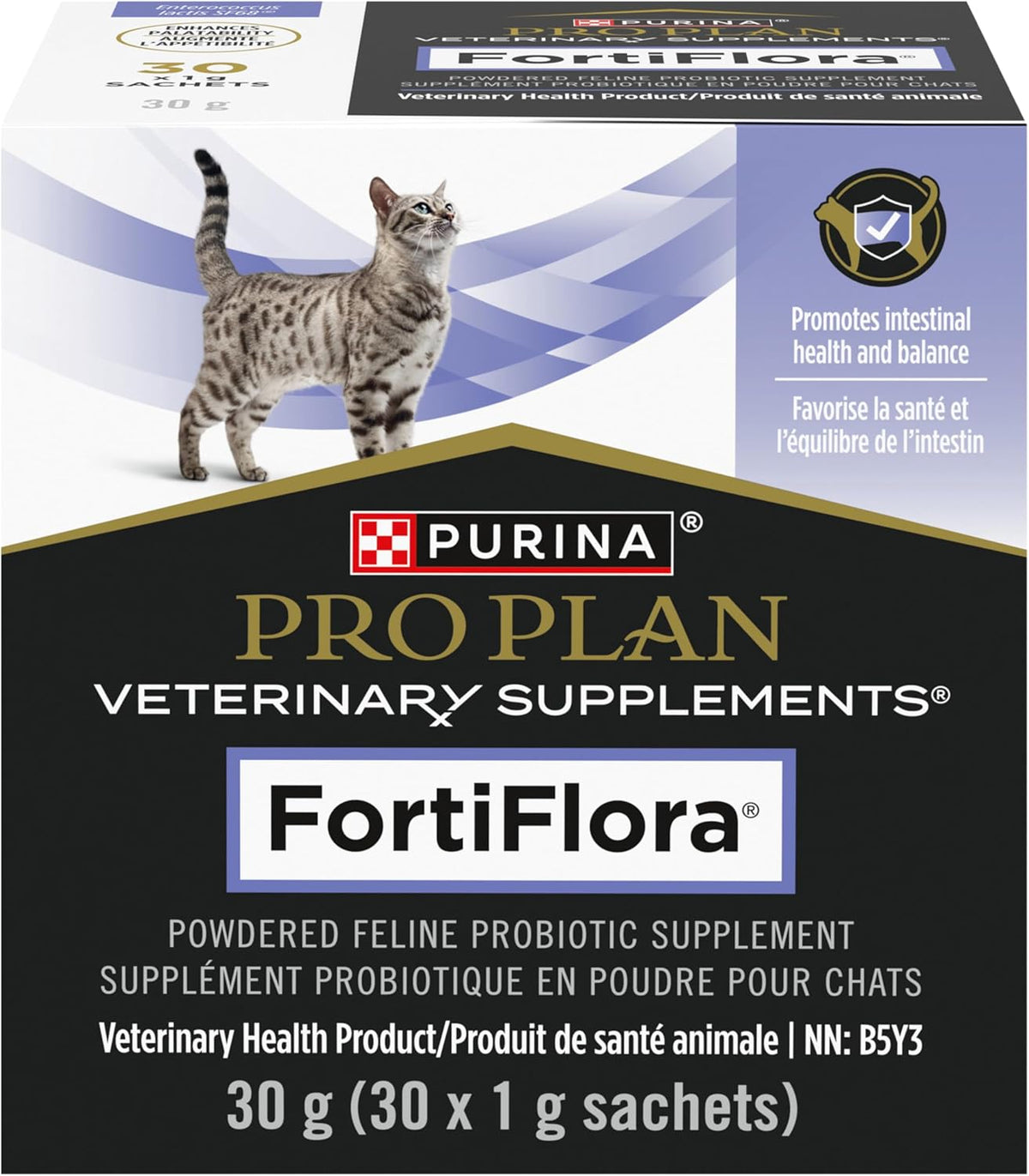Purina Pro Plan Veterinary Supplements Fortiflora Powdered Cat Probiotics - 30 G Sachets (Pack of 30)