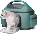 Large Pet Carrier for Cat and Small Dog, Fits 20 Lbs Fat Cat, Soft-Sided Pet Travel Carrier, Cat Bed (Green)