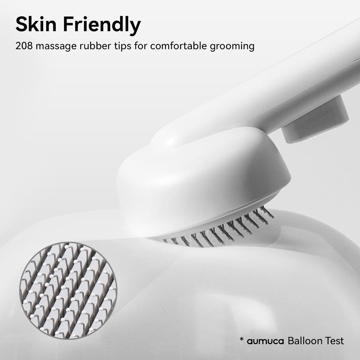 Cat Brush Dog Brush for Shedding, Cat Brushes for Long or Short Haired Cats, Dog Hair Brush Cat Grooming Brush Cat Comb Cat Deshedding Brush Easily Removes Mats, Tangles, and Loose Fur, White