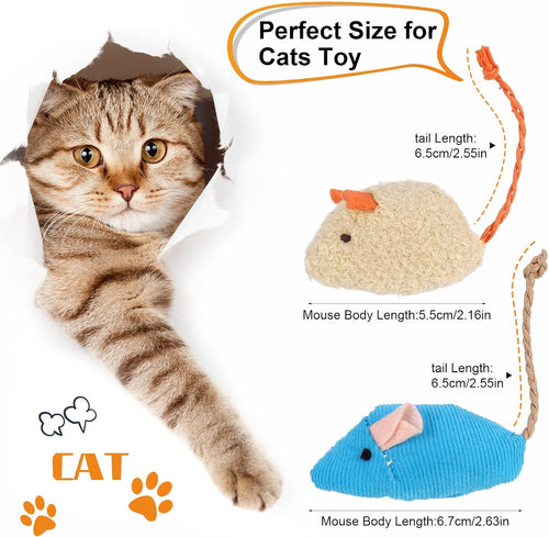 9 Pcs Cat Mouse Toys, Catnip Cat Toys