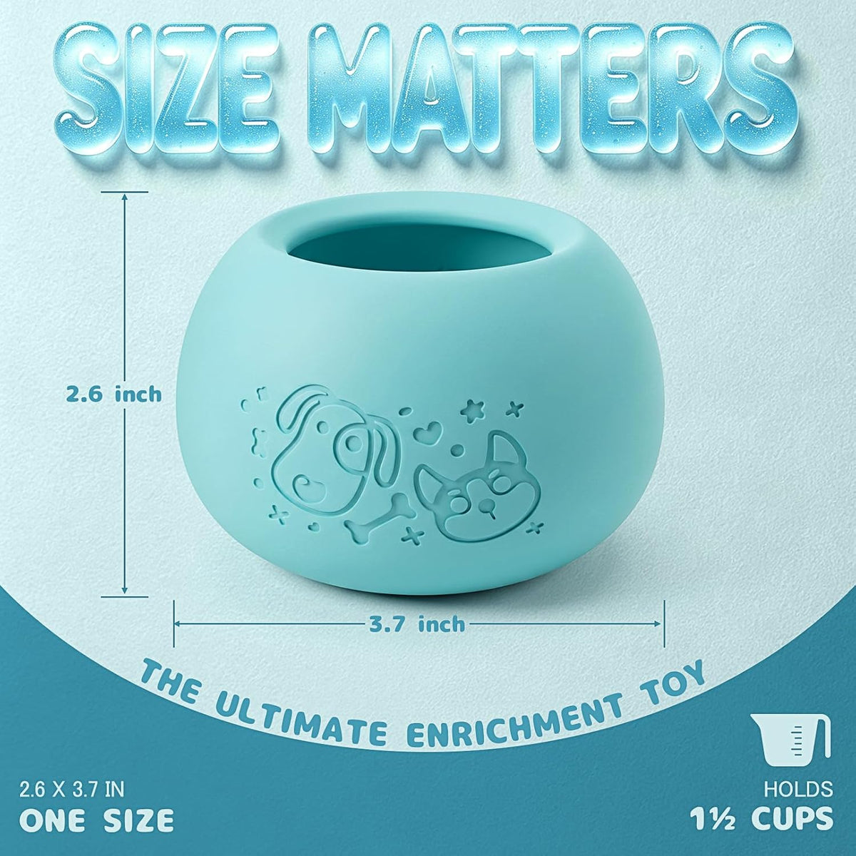 Slow Feeder Dog Lick Bowl, Freeze Dog Enrichment Toys, Lick Toy for Dogs