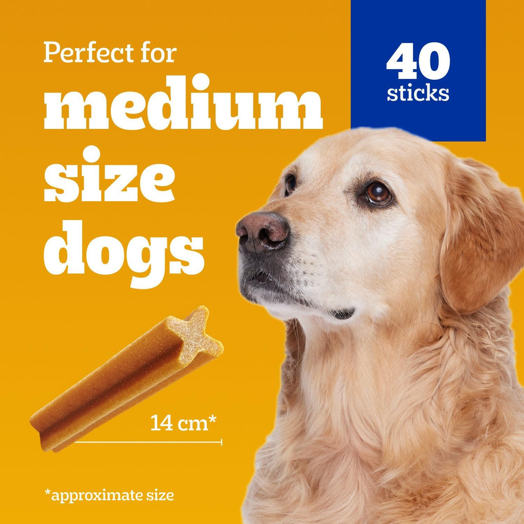 DENTASTIX Medium Dog Dental Treats Original, 40 Sticks 972G
