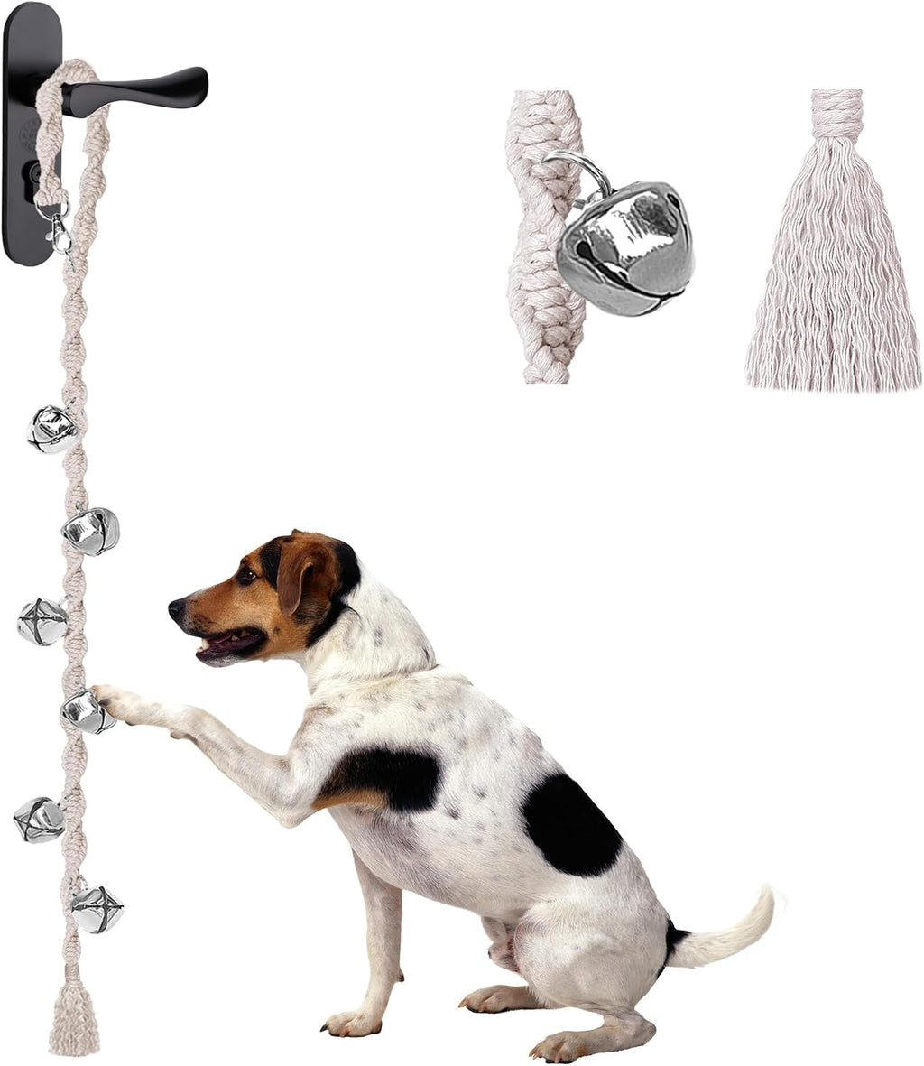 Dog Bells to Go Outside, Potty Training Bell, Handmade, Adjustable