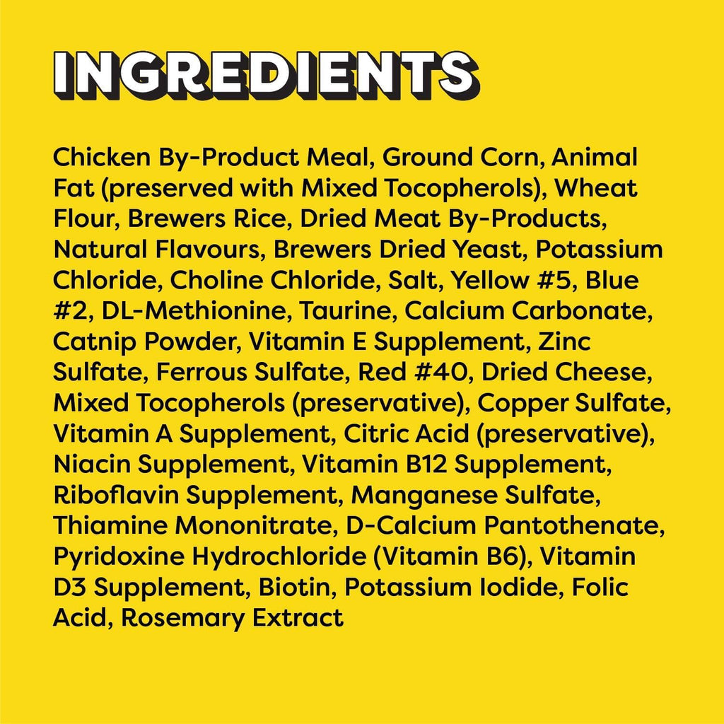 Mix-Ups Cat Treats, Chicken, Cheddar & Catnip Flavour, 454G Tub