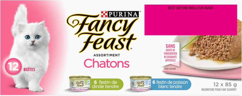 Wet Kitten Food Variety Pack 2 Flavours - 85 G (12 Pack)